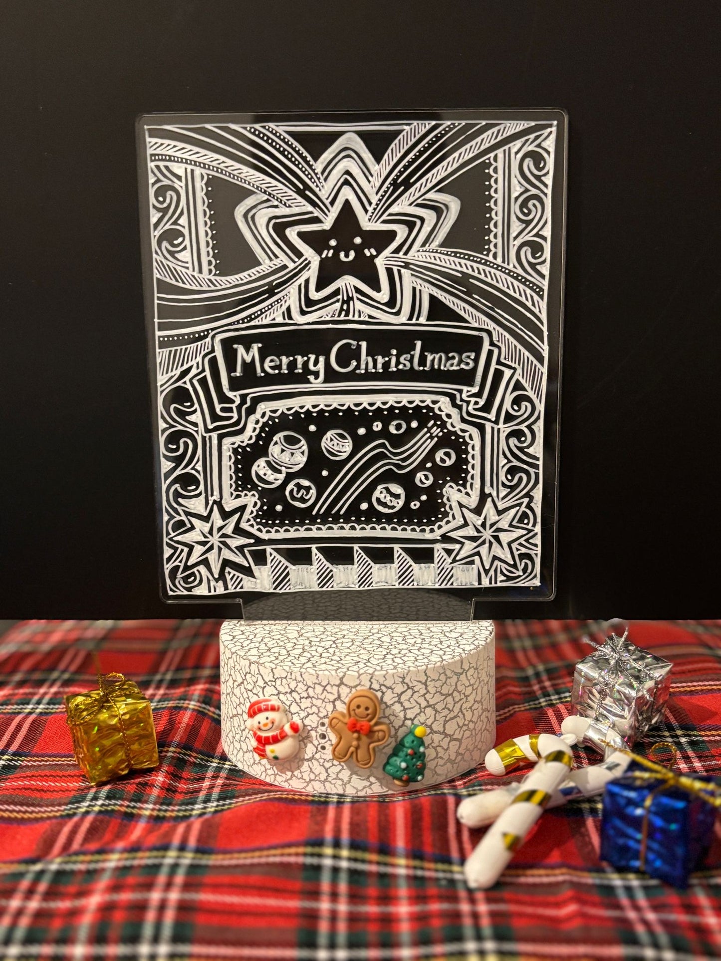 Zentangle Christmas Lamp Workshop