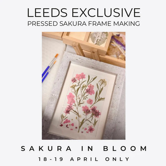 Pressed Sakura Frame Making Workshop by Little M Secret Garden