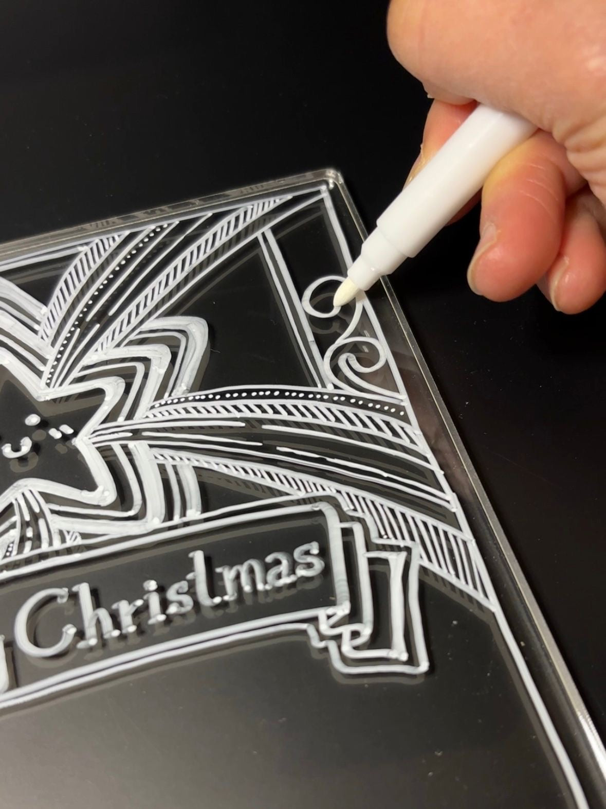 Zentangle Christmas Lamp Workshop