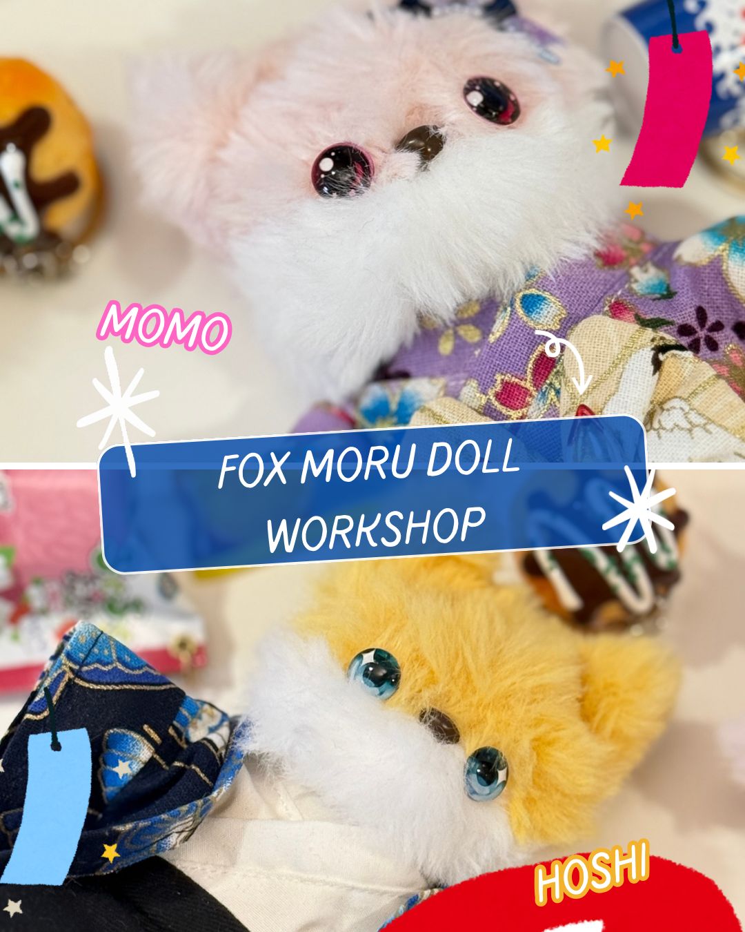 Hoshi & Momo Fox Moru Doll Workshop