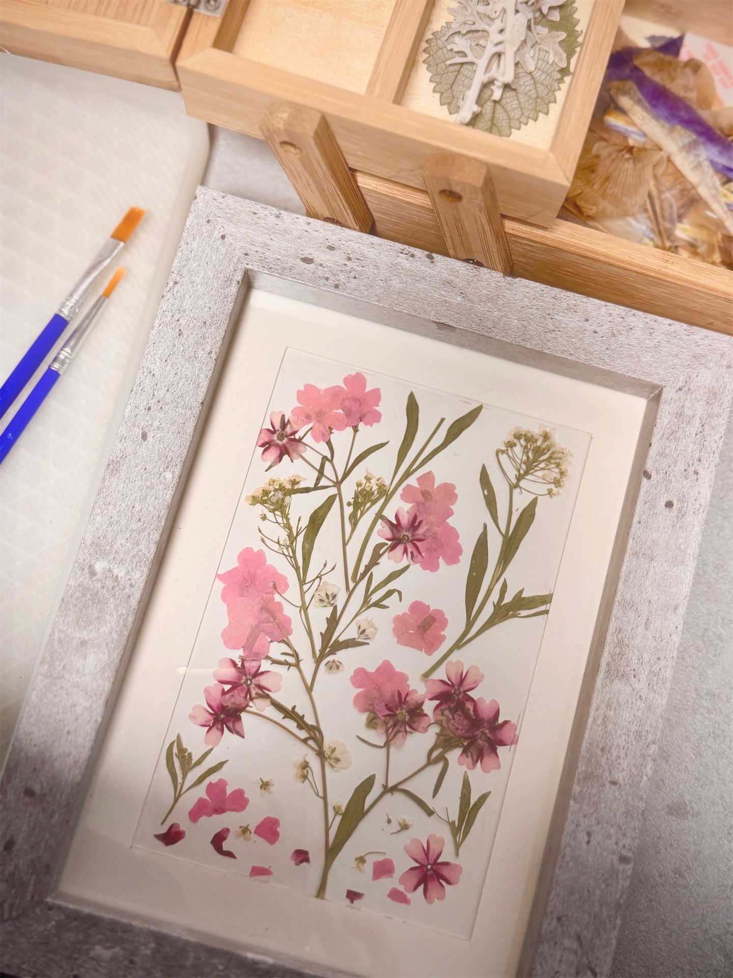 Pressed Sakura Frame Making Workshop by Little M Secret Garden