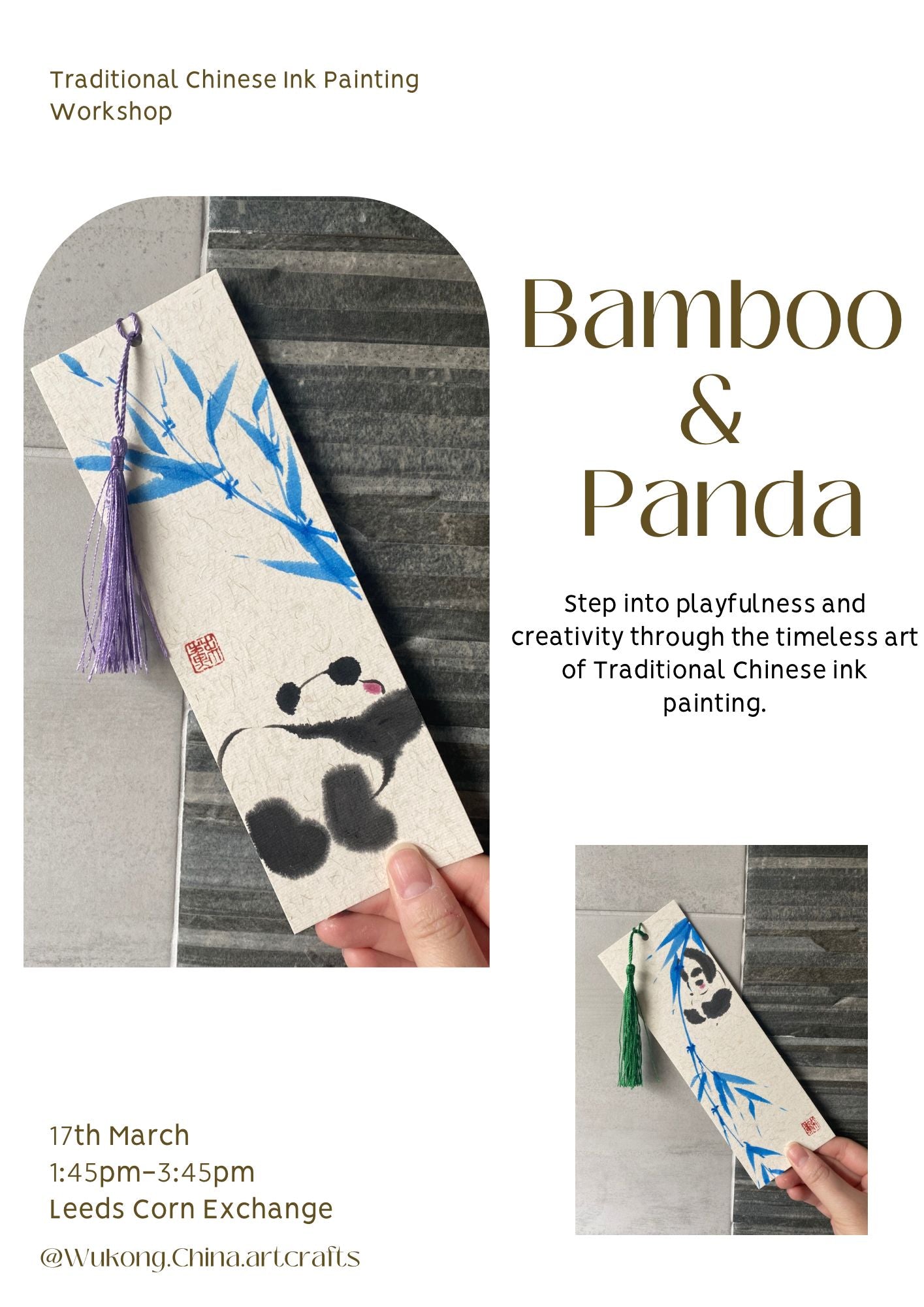Bamboo Ink Painting Workshop by Wukwong.China.Artcraft